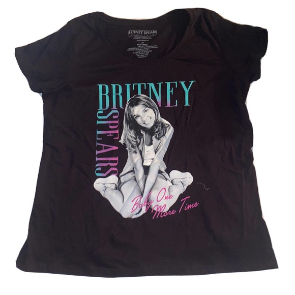Britney Spears Collection 2018 Baby One More Time‎ T-shirt Black 2XL Hot topic - Picture 1 of 9